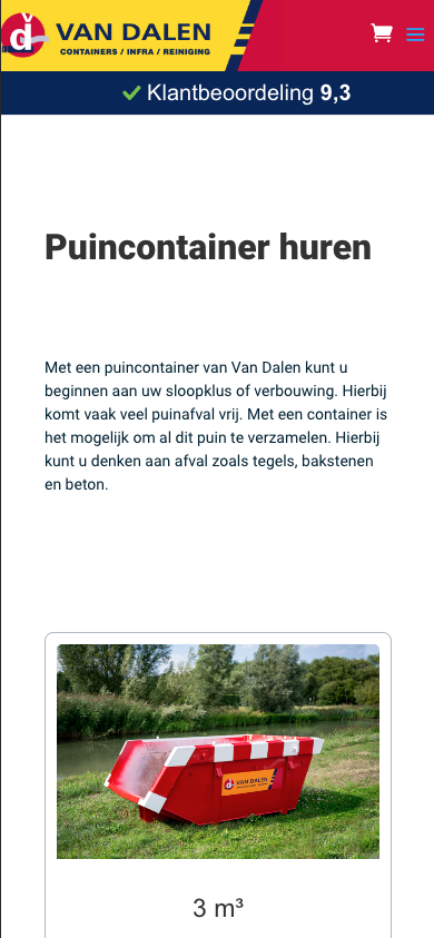 van dalen containers landingspagina 2